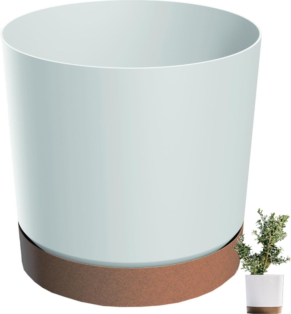 Prosperplast s.r.o. Pot de fleurs TUBO PM 23,9 cm, blanc Image du produit 