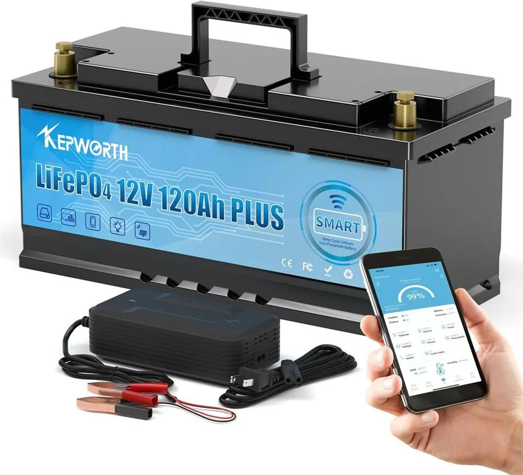 Batterie LiFePO4 12V 120Ah avec Bluetooth pour une Energie Sûre