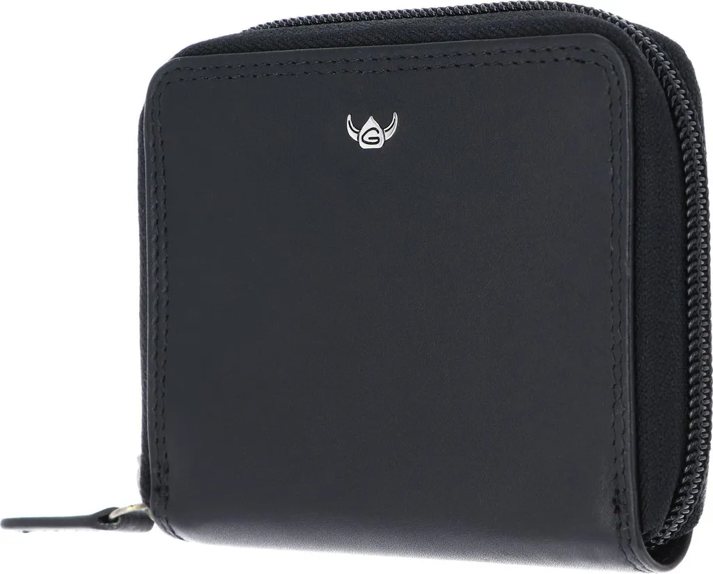 Golden Head Polo 3313 Porte-monnaie en Cuir Noir avec Protection RFID