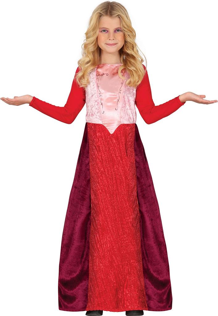 Rotes Zauberhexen Mädchenkostüm