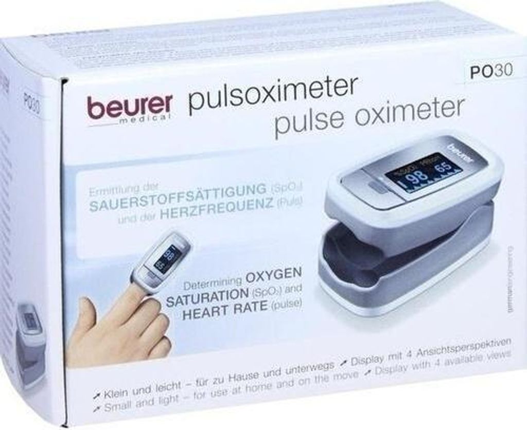 Beurer Pulsoksymetr PO30 Srebrny 454.30 Zdjęcie produktu 25