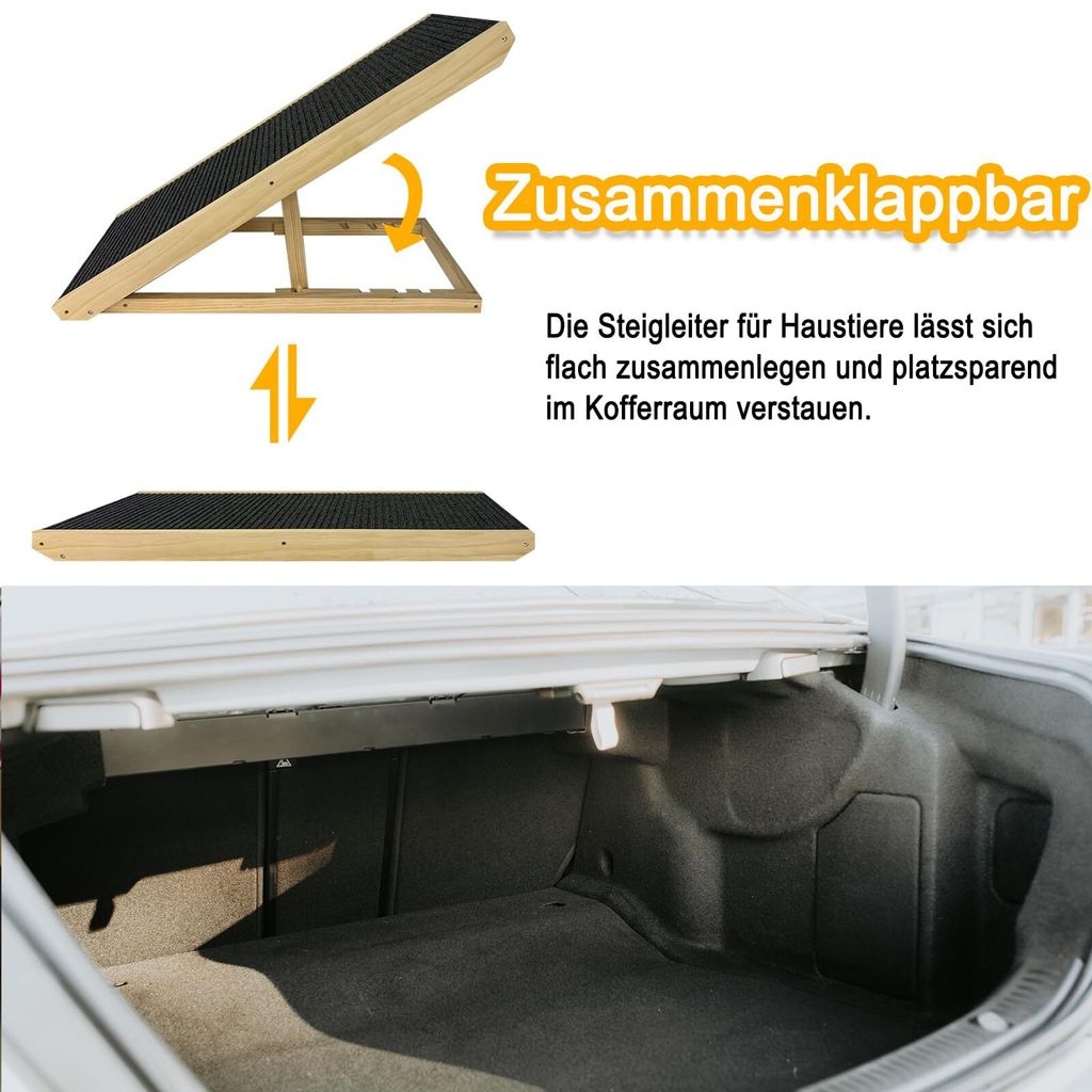 Sessamen-LP schody pre psov, drevená rampa pre psov, Obrázok produktu 5