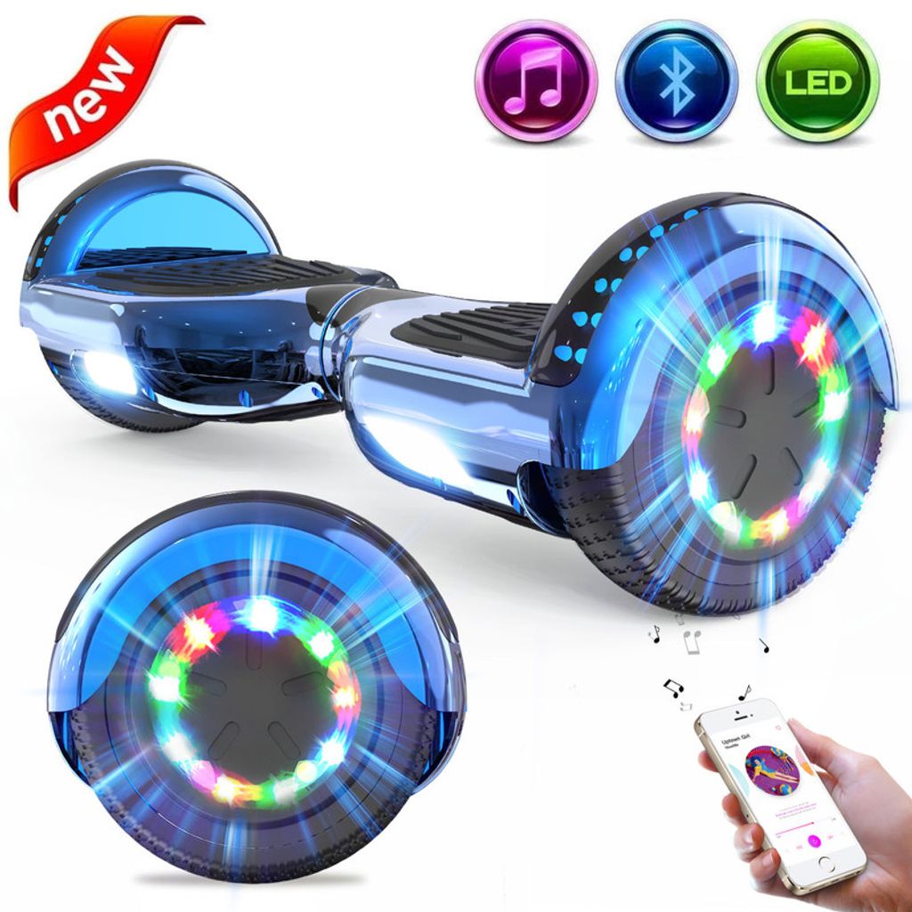 LED & Bluetooth Self Balance Scooter Hoverboards Doppelmotor COLORWAY Hoverboards 6.5 Zoll für Kinder und Jugendliche 