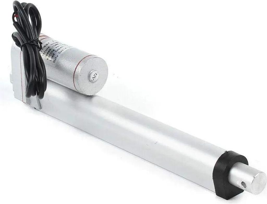Linearantrieb - Elektrozylinder 12V DC - Hub 200 mm - Kabellose Fernbedienung - Automatisches Heben - Für Industrie & Zuhause - Gold
