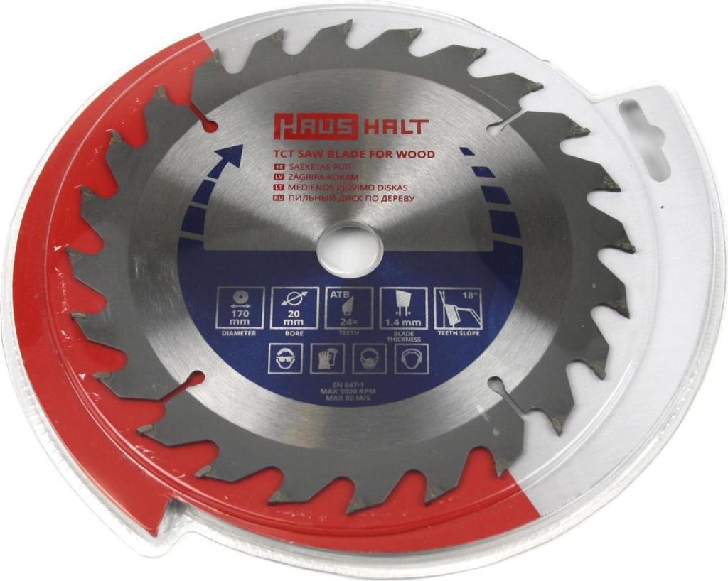 Lama da sega 170 mm Lama circolare per legno, 24 denti, Immagine del prodotto 