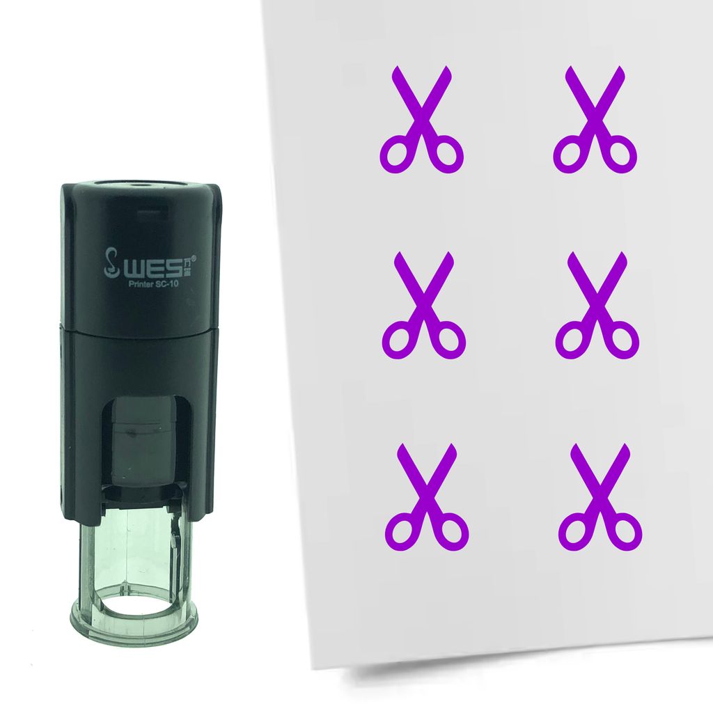 CombiCraft Selbstfärbender Stempel 'Schere' in der Farbe Produktbild 