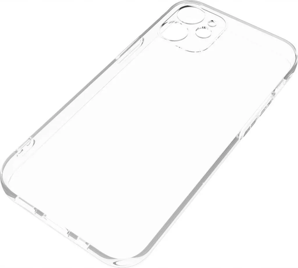 Coque silicone SPACECASE Clear Case pour iPhone 12 Mini Transparent