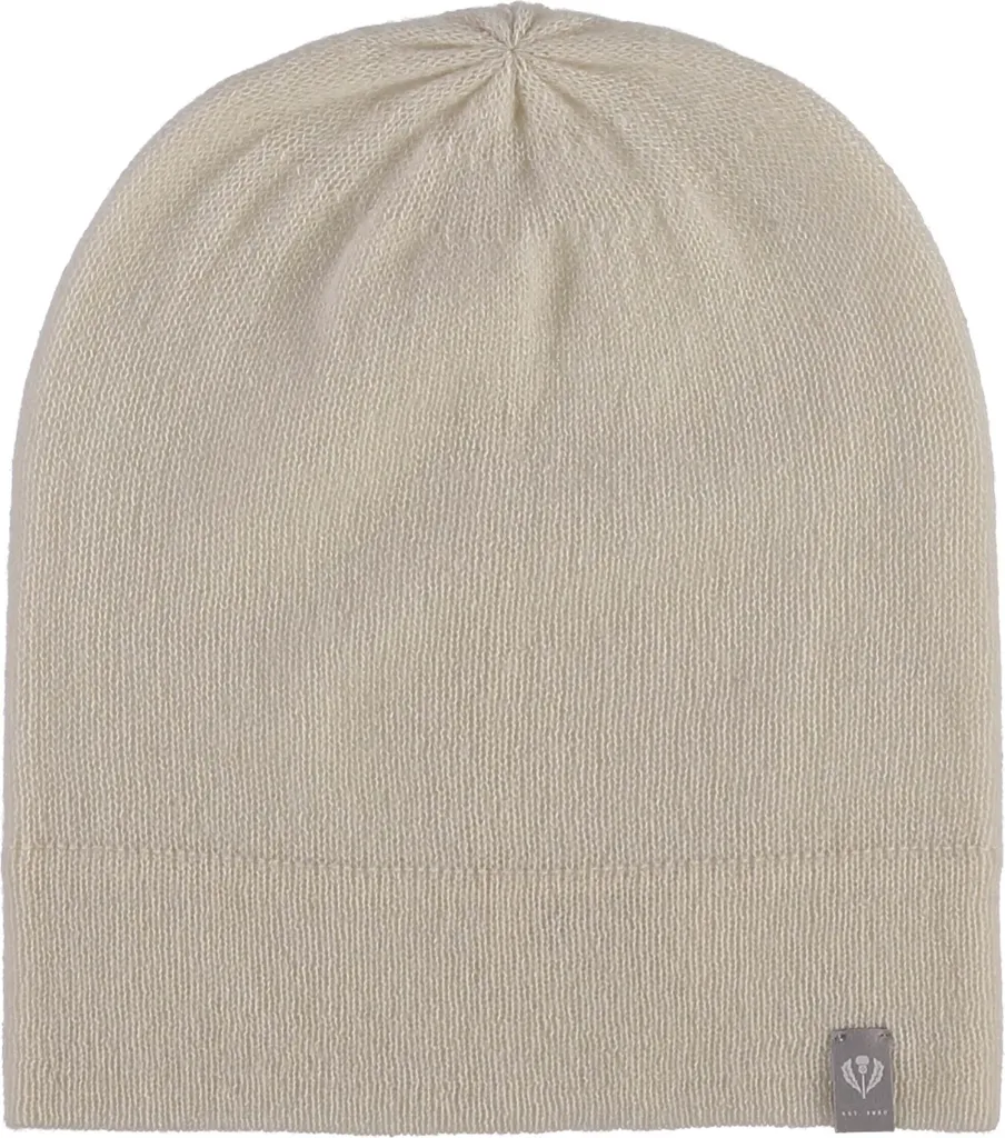 Berretto FRAAS Cashmere Knit Hat Bianco Panna | 100% Purezza