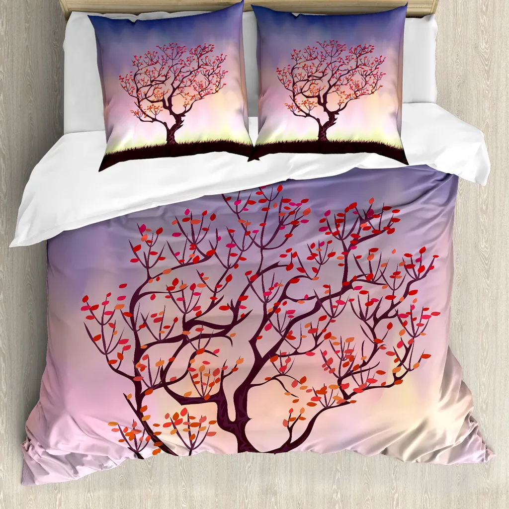 Set Letto Naturale ABAKUHAUS 155x220 - Tramonto & Alba Ipoallergenico