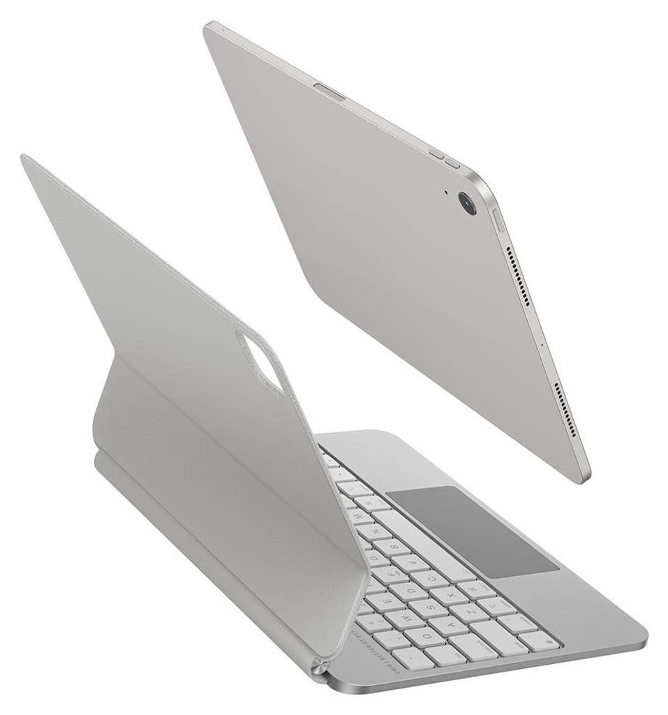 UNIQ Venno Pro Magnetic Smart Hülle mit Tastatur für iPad Air 11" (2024/25) | Air 10,9" (2022/20) | iPad Pro 11" (2022/21) – Weiß