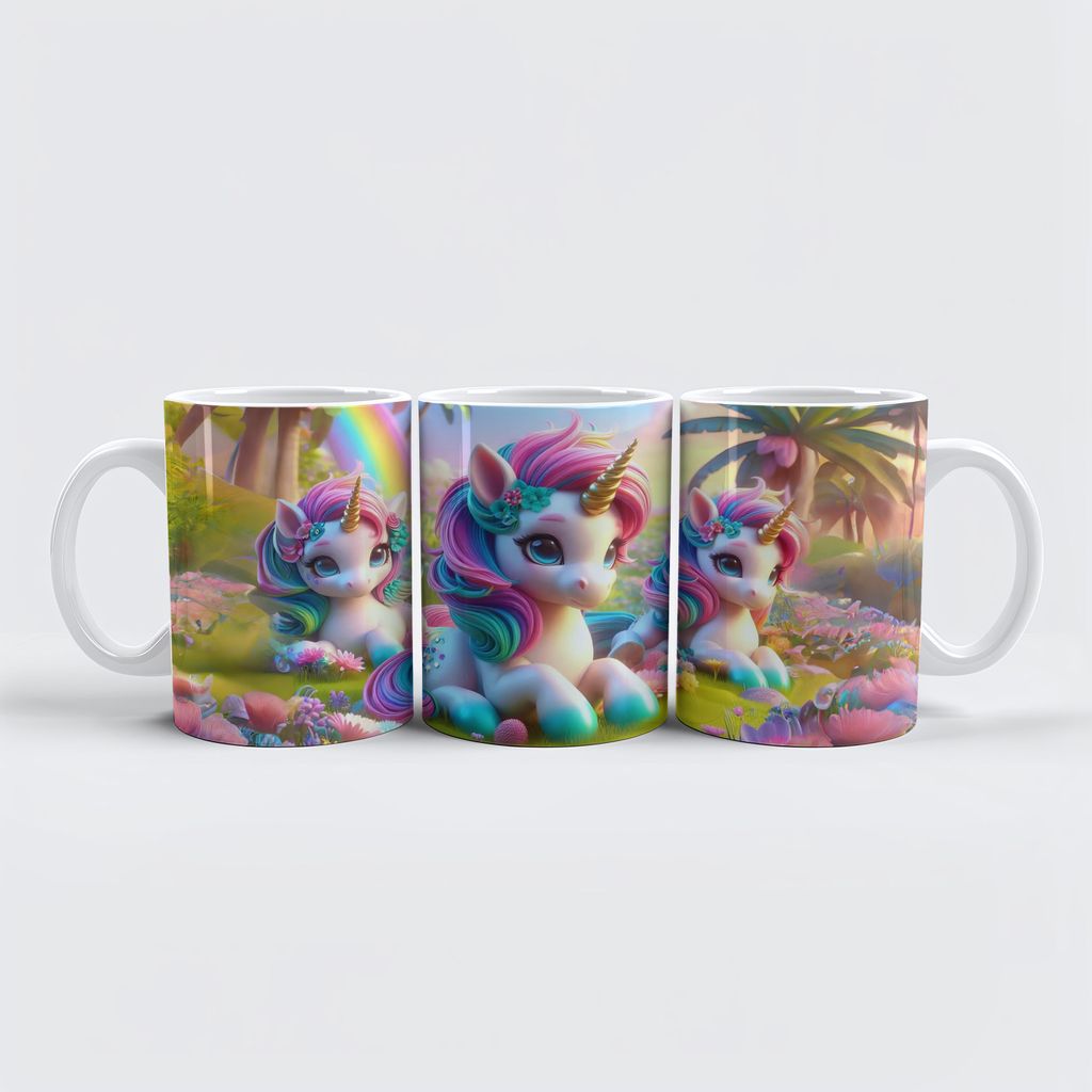 raxxa Premium-Tasse "Ein magisches Einhorn-Paradies"