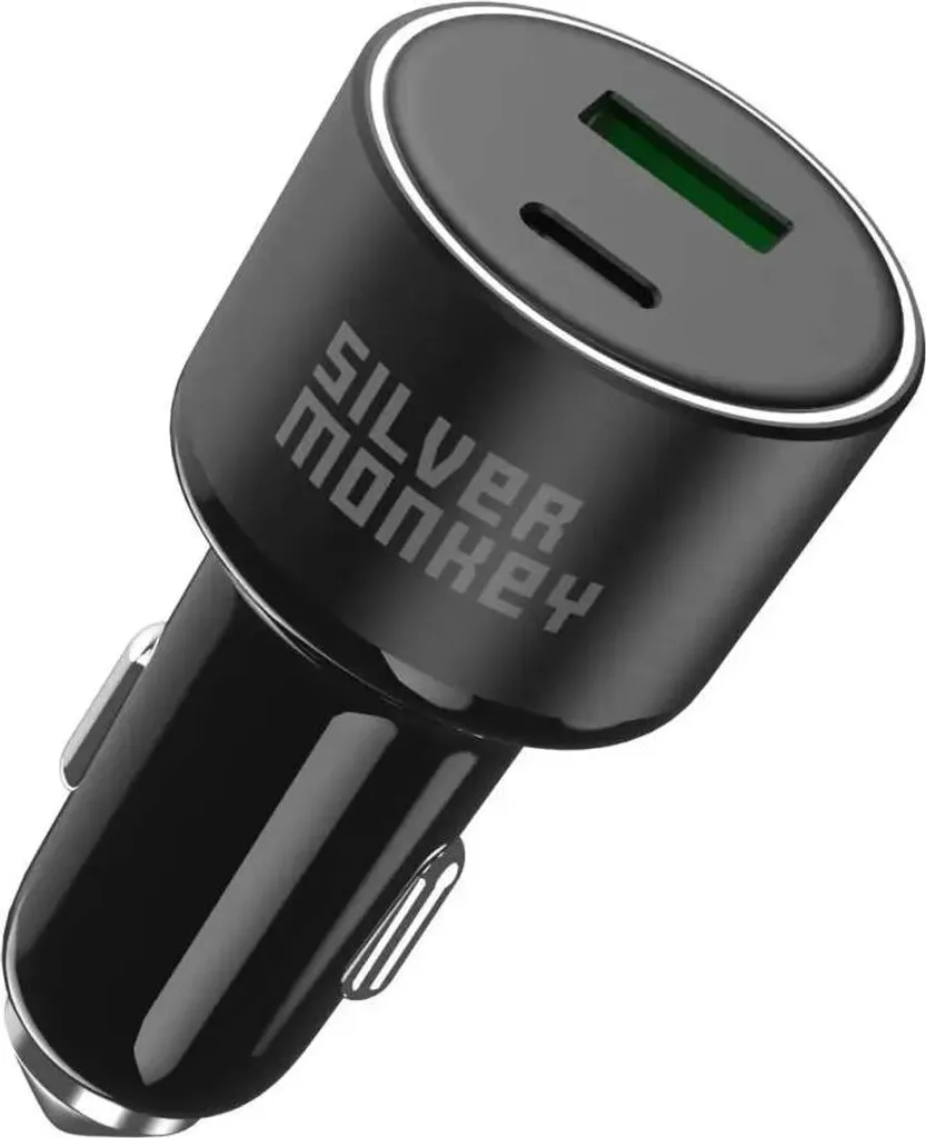 Caricabatterie Auto 100W Silver Monkey SMA014 USB-C PD USB-A QC 3.0