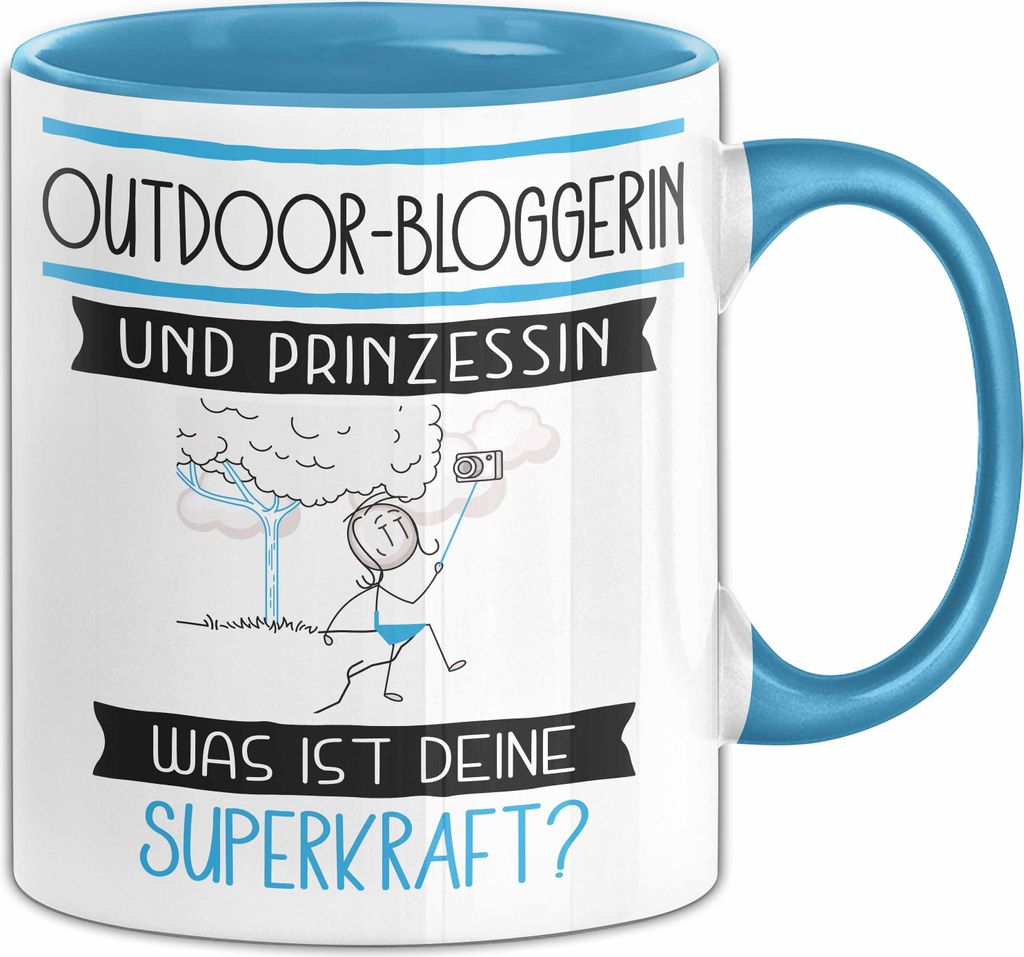 Outdoor-Bloggerin Und Prinzessin Tasse Geschenk Für Eine Produktbild 