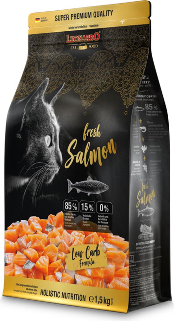 Leonardo cibo secco per gatti Salmone fresco 1,5 kg Immagine del prodotto 