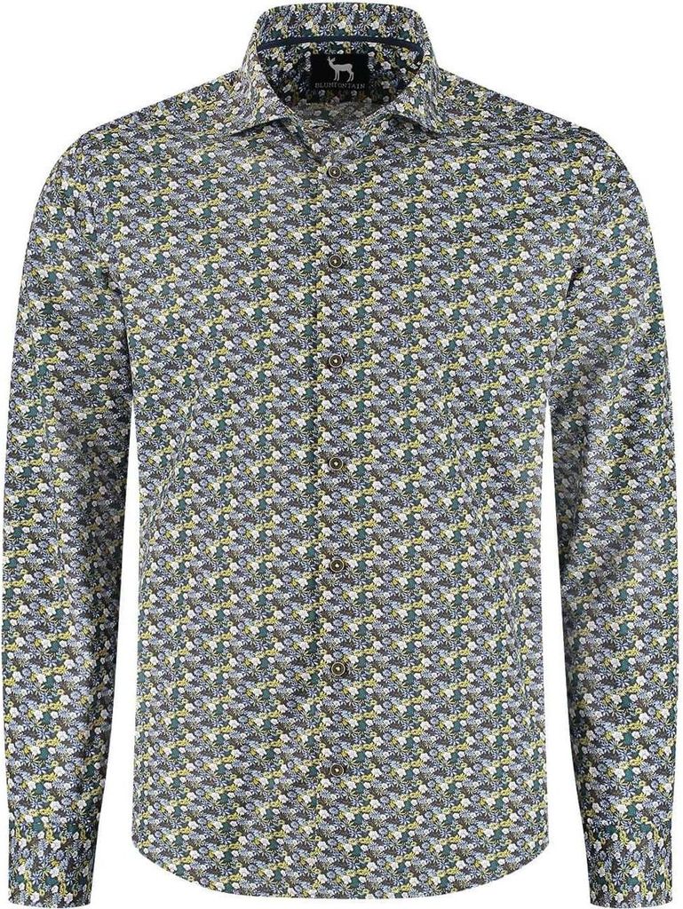 GENTS - Hemden mit Blumenmuster grün - Katoen - Grün - Größe 3XL/3XL