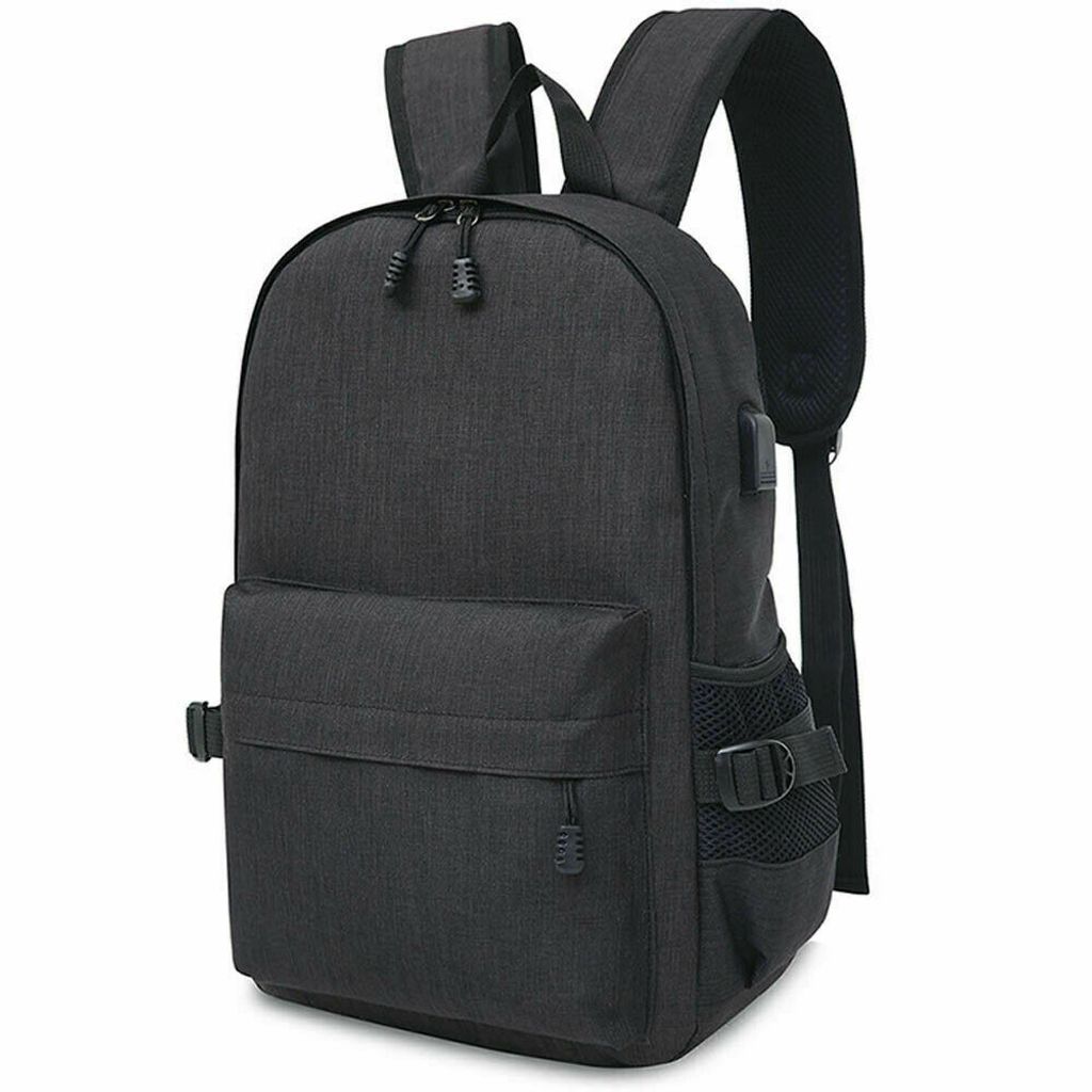 Rucksack Canvas Backpack für Urlaub Freizeit Wandern Sport und Schule Khaki 