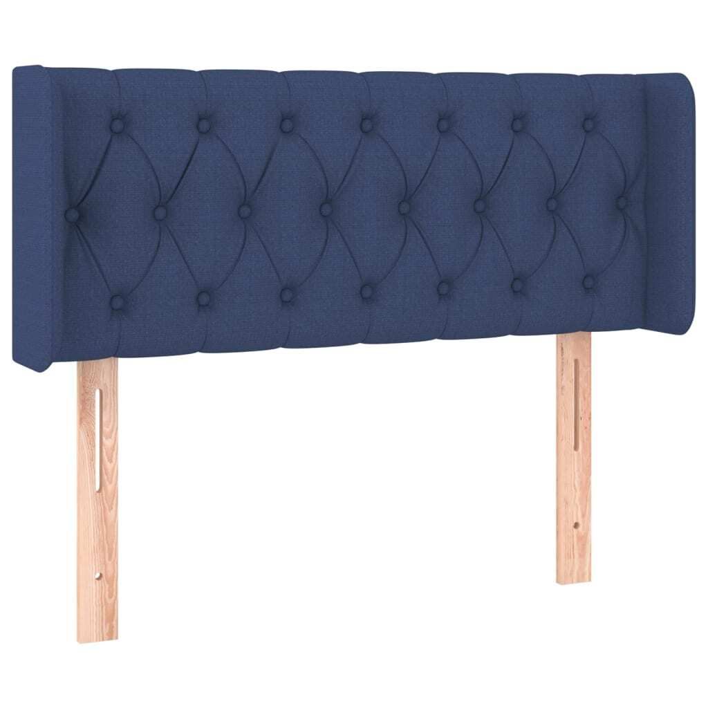"2026 MODERNE" Kopfteil mit Ohren Blau 103x16x78/88 cm Stoff - Kopfteile CC1840955