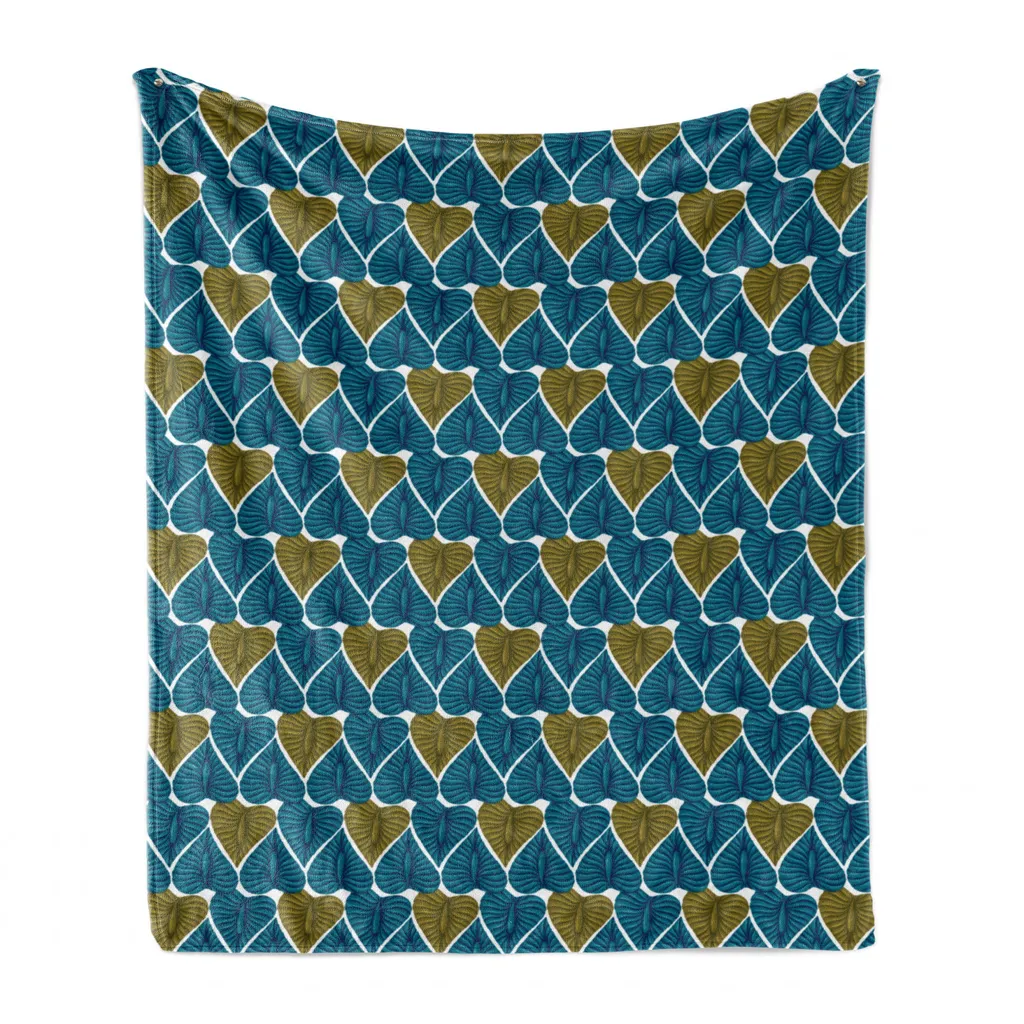 ABAKUHAUS Coperta Tropicale in Pile di Flanella 125x175 cm - Plaid Divano