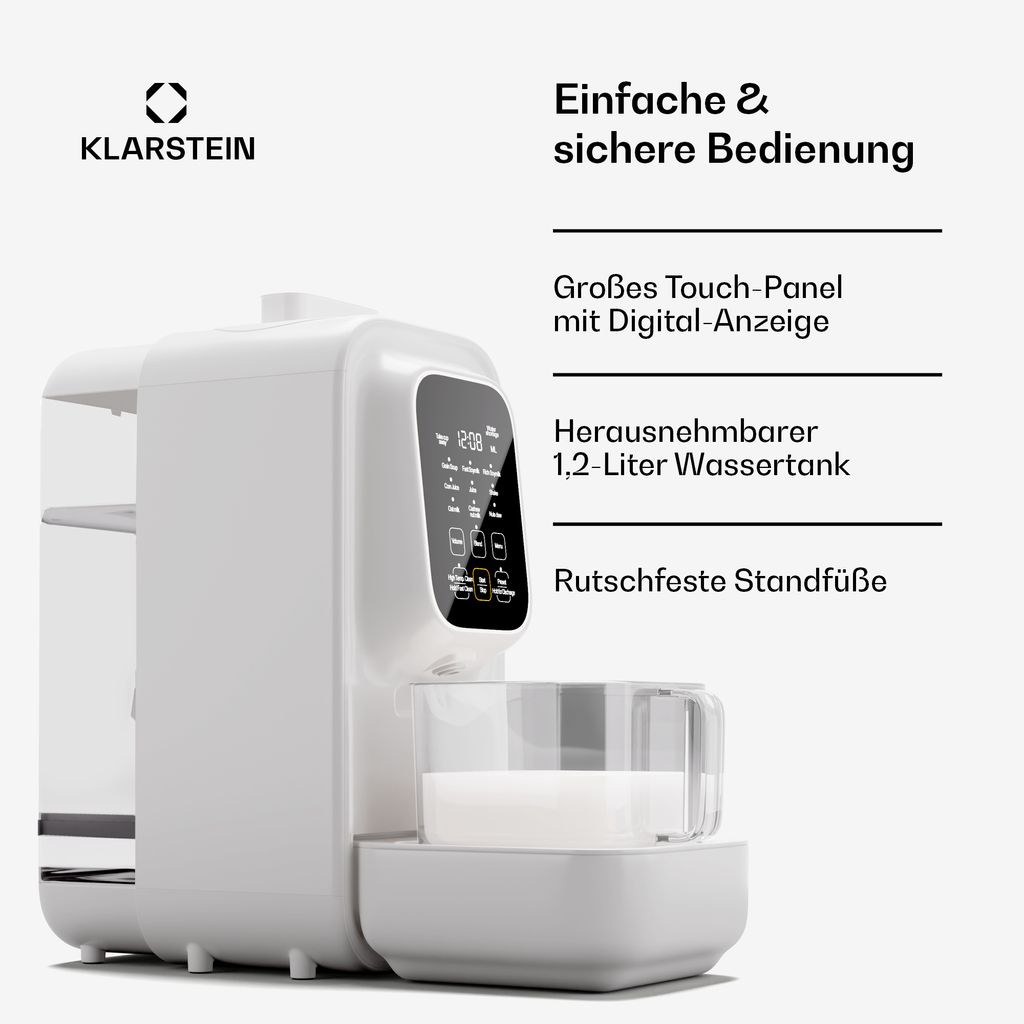 Klarstein Pflanzendrinkbereiter, Digitale Sojadrink Produktbild 4