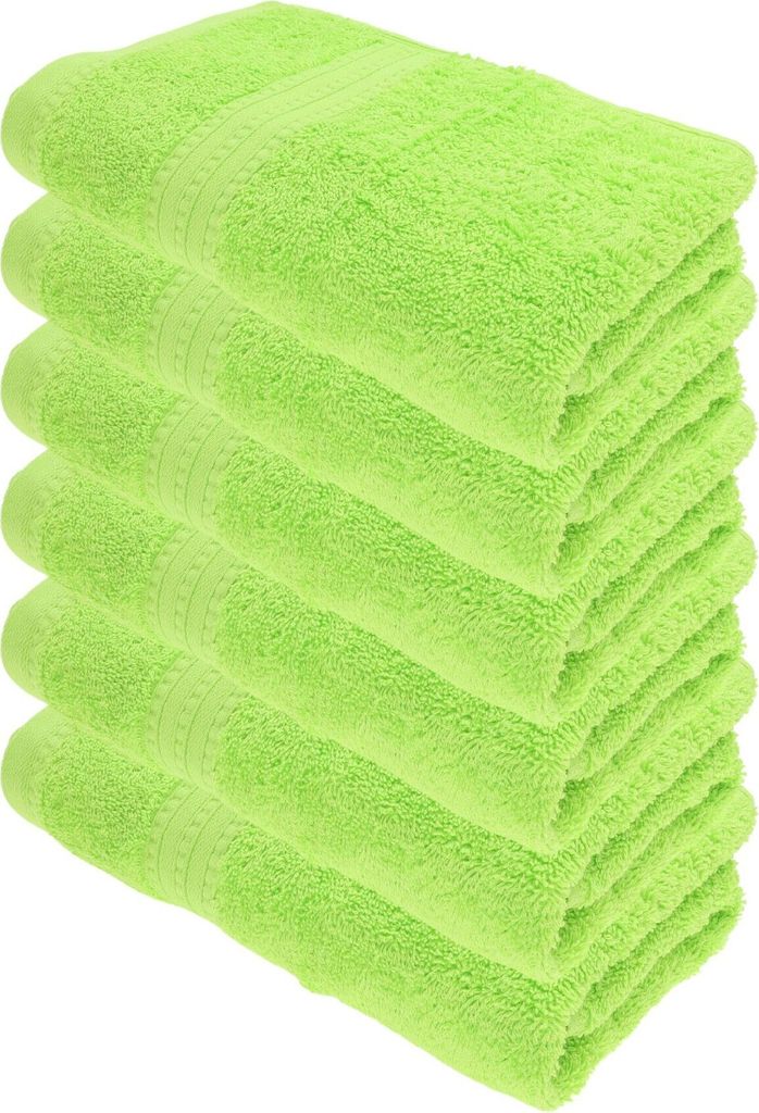 Julie Julsen BIO Handtuch-Set 6 Stk. 50x100 Apfelgrün