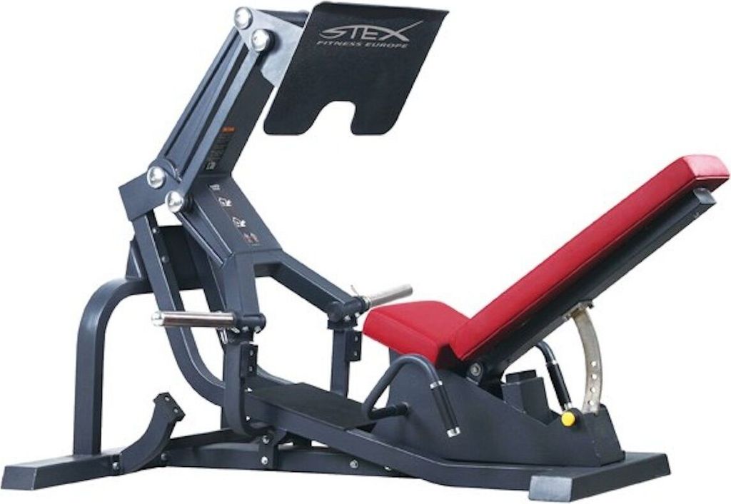 Stex Fitness Europe Kraftstation STEX PLATE-LOADED Leg Press Beinpresse Bein Training für Homegym & Gym