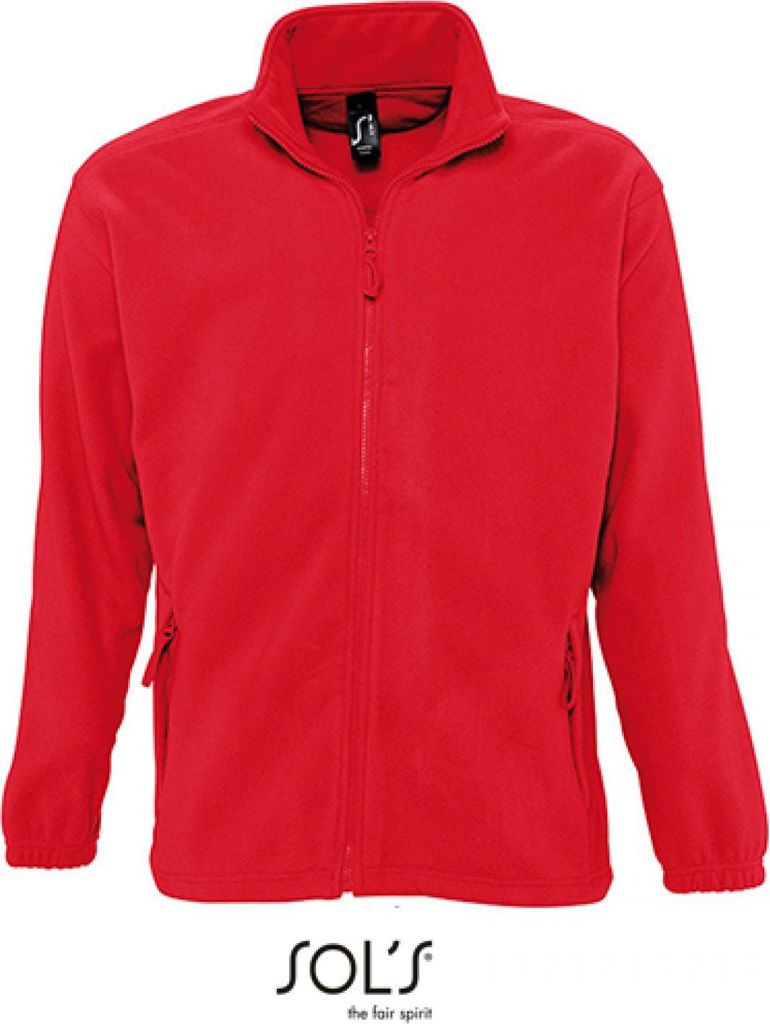 SOLs 55000 | Fleecejacket North / Herren Jacke bis 5XL - Farbe: Red - Größe: 5XL
