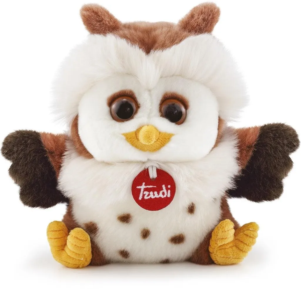 Peluche Hibou Trudi Fou s-24034 - Chouette en Peluche Douce 19x19x16 cm