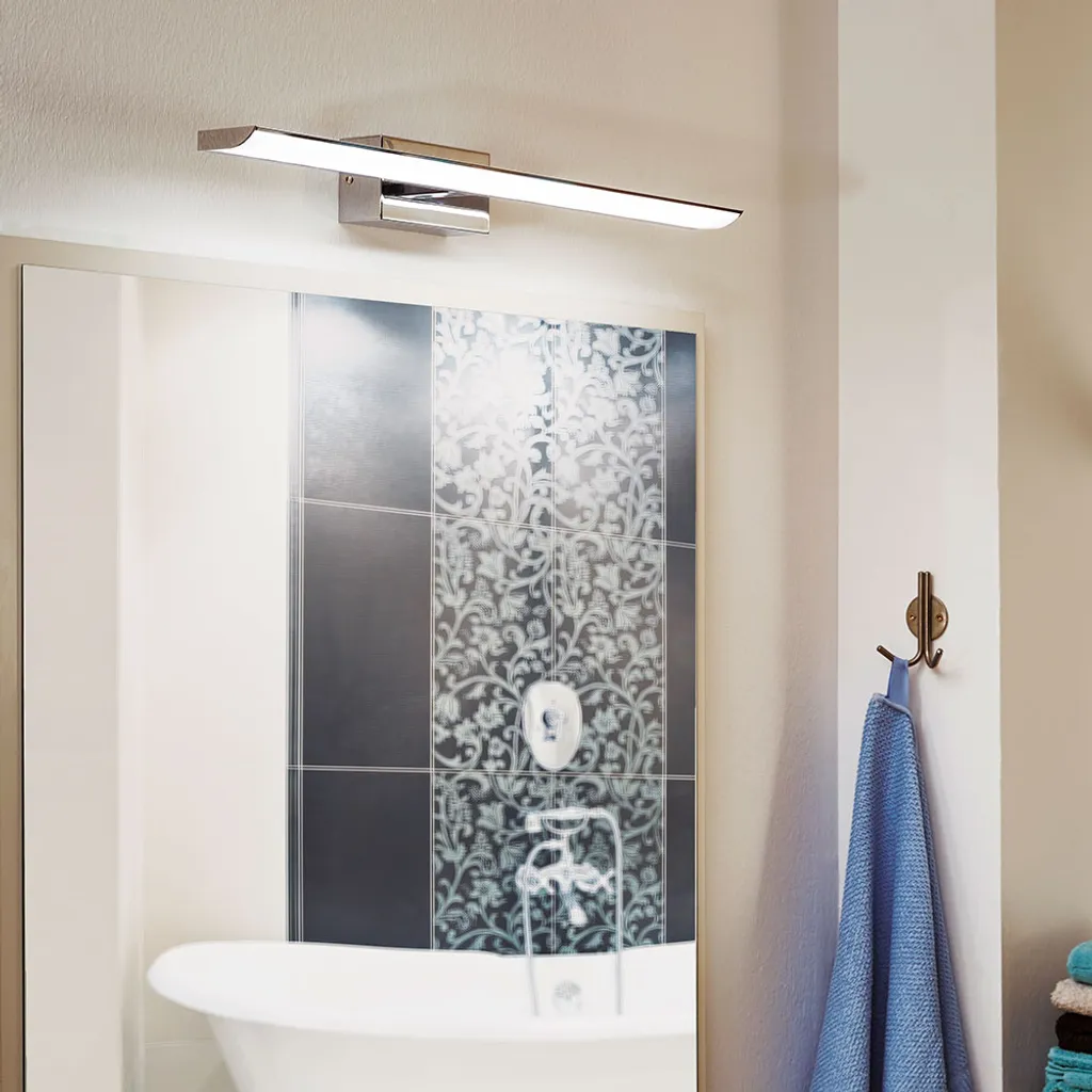 Lampe miroir LED 94615 Tabiano Eglo 32W équivalent Nickel Mat Design