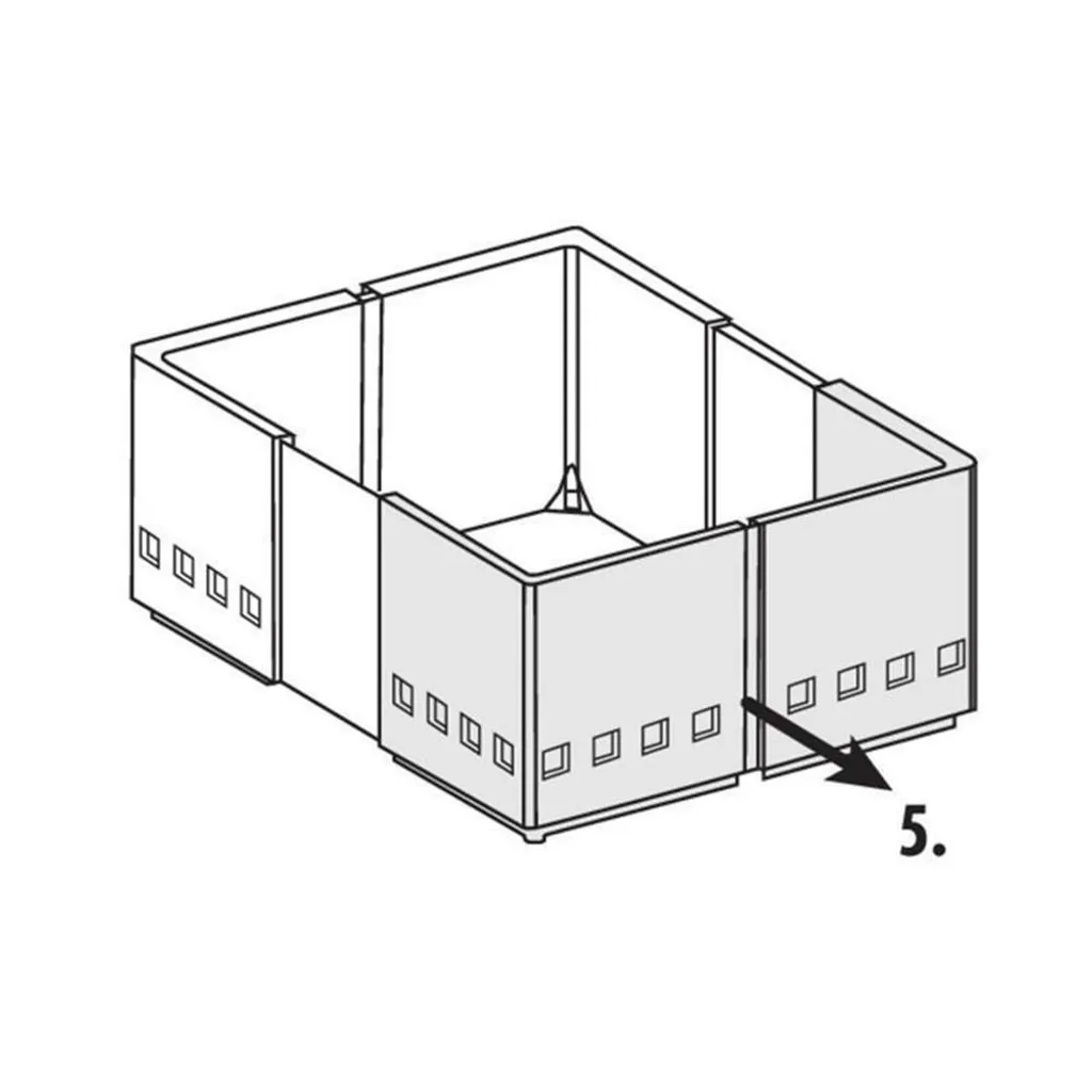 Naber Cuisio Flex Set de 3 Cloisons de Séparation Blanc Translucide - 10