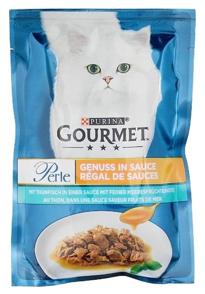 Gourmet Portionsbeutel Perle Genuss in Sauce 24x85g | Thunfisch