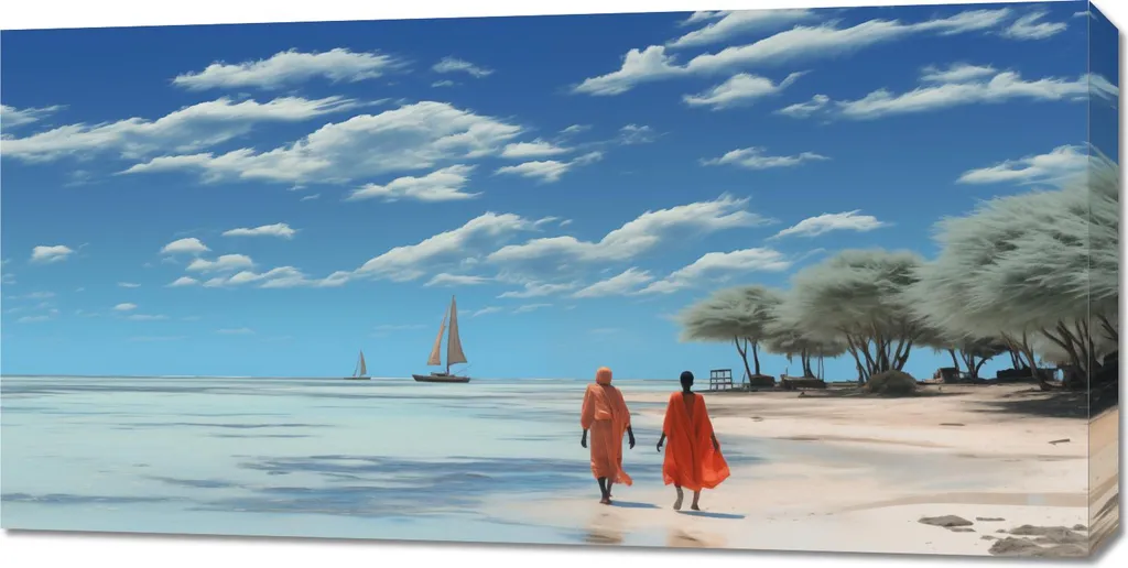 Ambiance Zen avec le Tableau Calme dans les sables 100x50 cm pour Salon