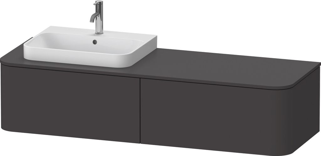 DURAVIT HP4944L80800010 WTU HappyD2+ wandh.,354x1600x550mm Produktbild 