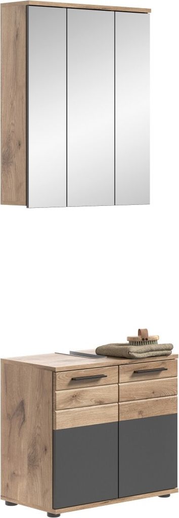 Meublorama XX-X12B8B04, Grau, 2 Tür(en), 7 Regale, 340 mm, 600 mm, 1900 mm