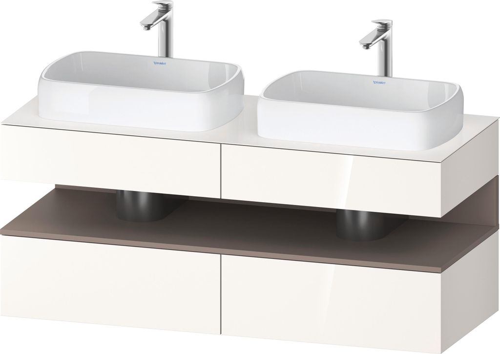 DURAVIT QA4767043220010 QAT KWTU WH Eck 1400x550x600 Wß Hgl.