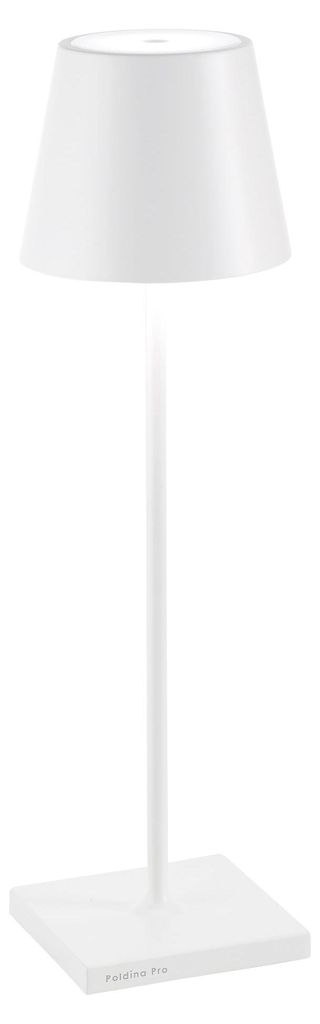 Zafferano Poldina Pro LED stolová lampa biela, dobíjateľná Obrázok produktu 