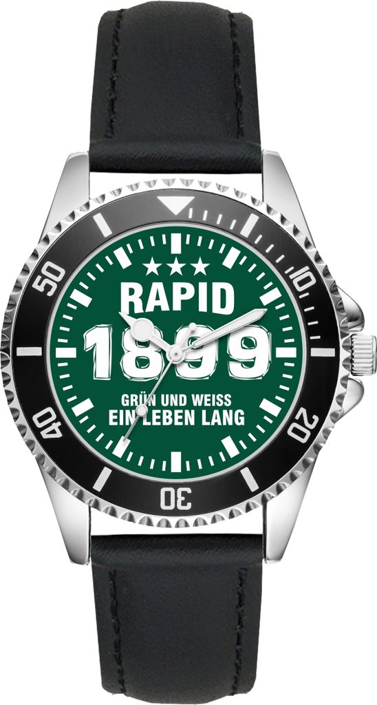 KIESENBERG Herrenuhr Armbanduhr Rapid Geschenk Fan Artikel Produktbild 