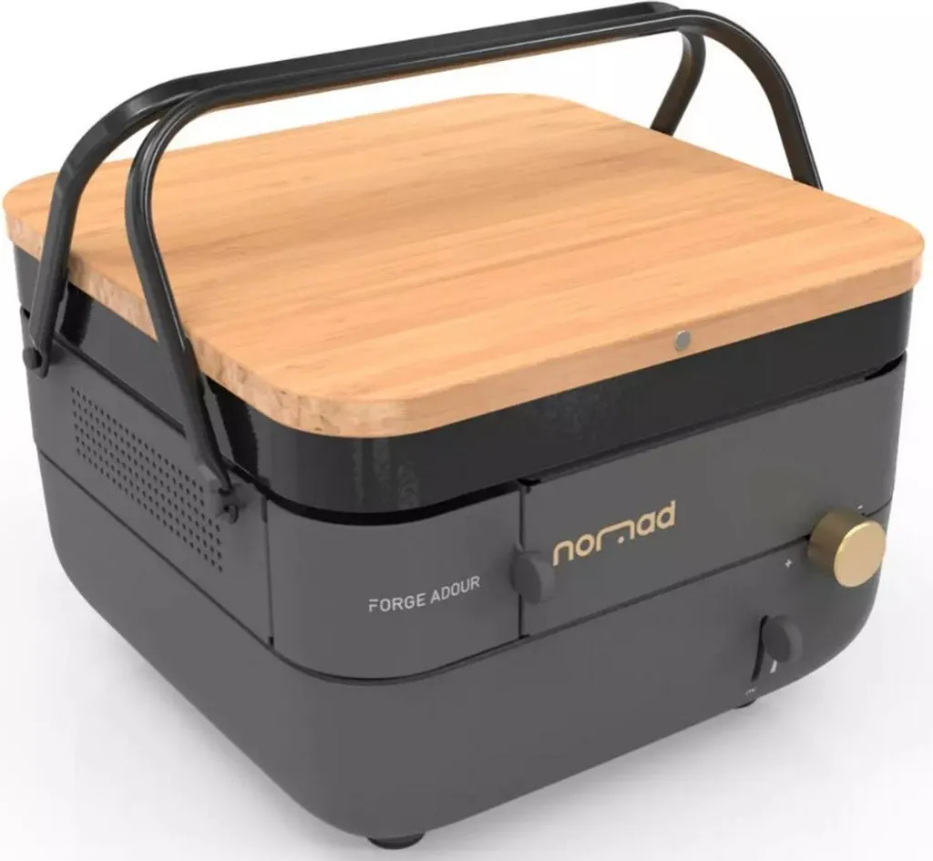 Plancha gaz Forge Adour NOMAD en fonte émaillée 30x30 cm de qualité