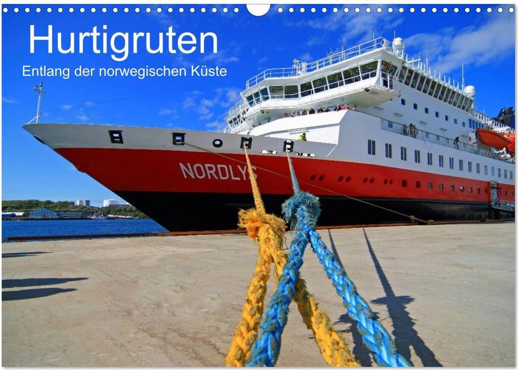 Hurtigruten - Entlang der norwegischen Küste (Wandkalender 2026 DIN A3 quer), CALVENDO Monatskalender