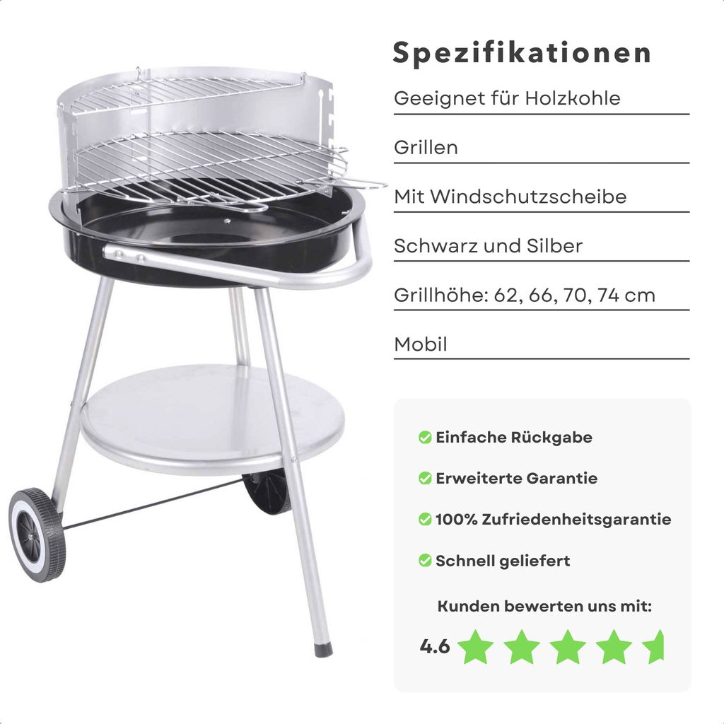 Cheqo® BBQ Grill - Höhenverstellbarer | Kaufland.de