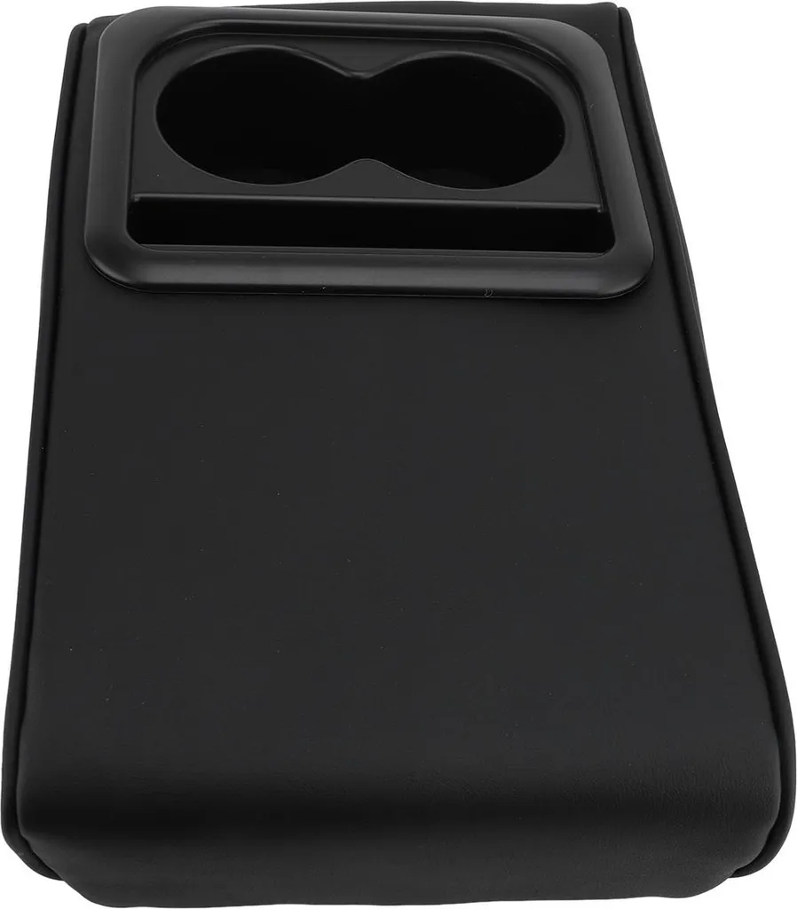 Cuscino Per Bracciolo Auto In Pelle E Memory Foam - Con Tasche Portaoggetti - Universale Per Auto E SUV - 35x16,5x8 Cm - 3