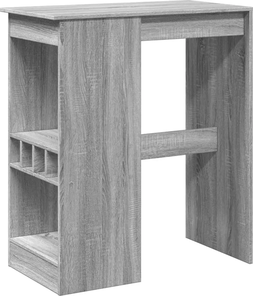 Tavolo Bar vidaXL 90cm Grigio Sonoma: Salvaspazio Moderno per Cucina