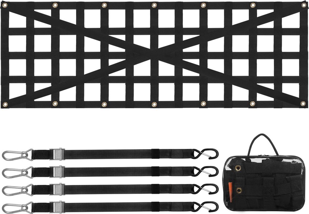 Siatka na tylną klapę Siatka bagażowa Pickup 1370x460mm Zdjęcie produktu 