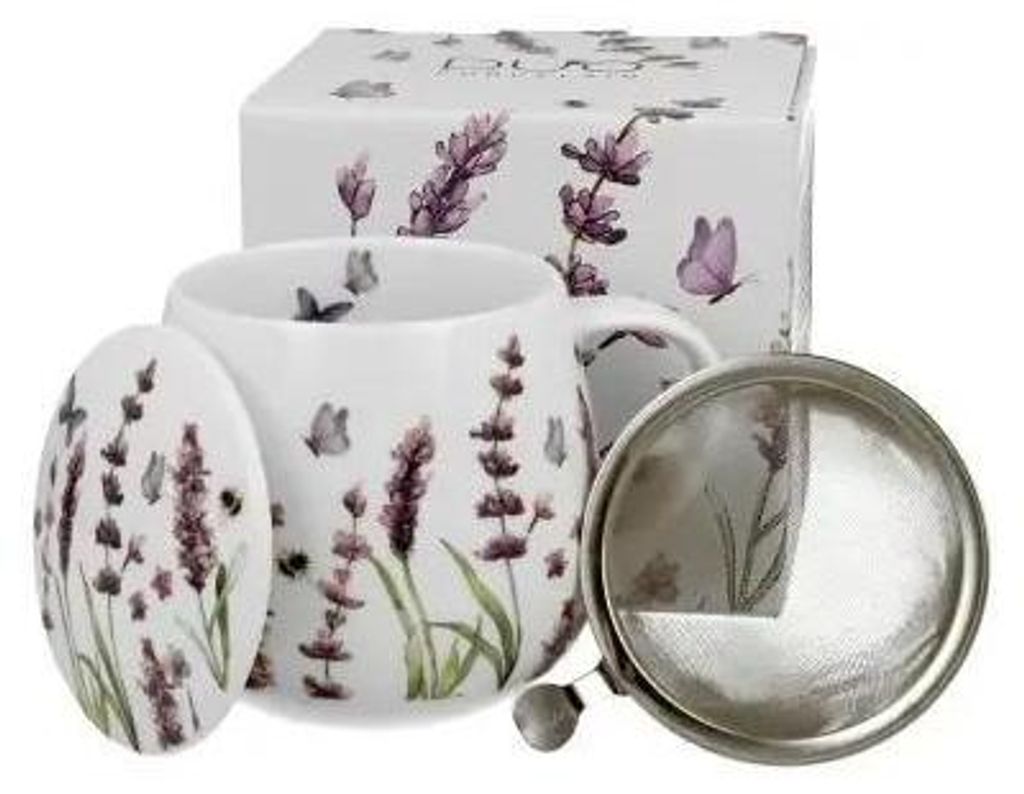 Porcelánový hrnek s čajovým sítkem Classic Lavender Obrázok produktu 