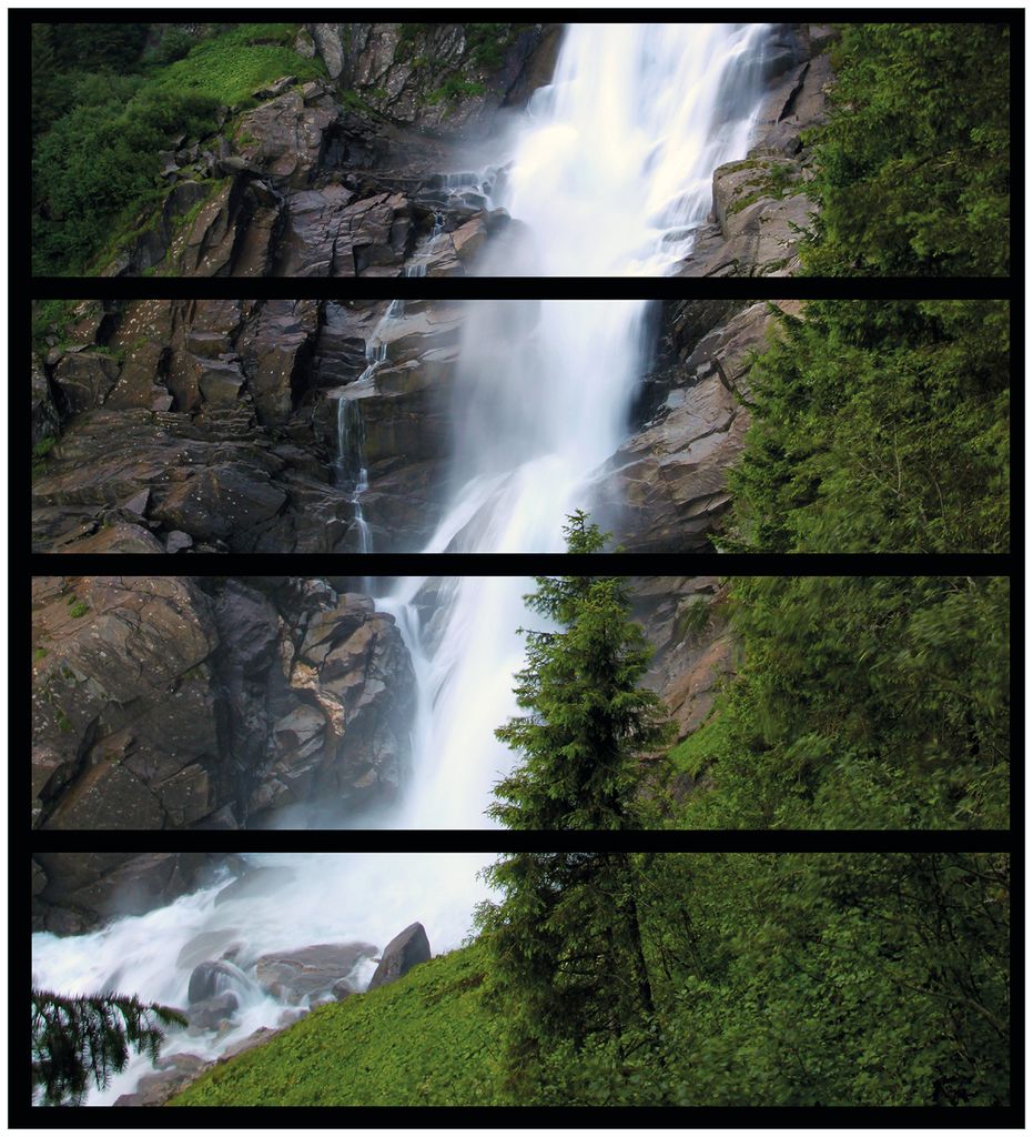 Wallario Möbelfolie / Aufkleber, geeignet für Ikea Malm Kommode mit 4 Schubfächern - Wasserfall