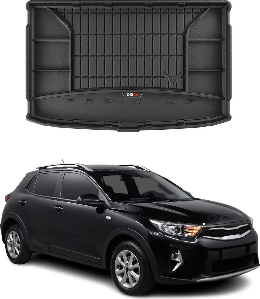 OMAC Gummi Kofferraumwanne für Kia Stonic 2017-2025 TPE Laderaumwanne Schwarz