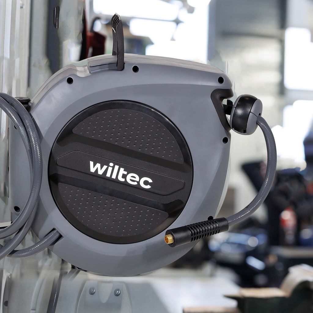 Wiltec Druckluft Schlauchtrommel 20 m, automatische Produktbild 2