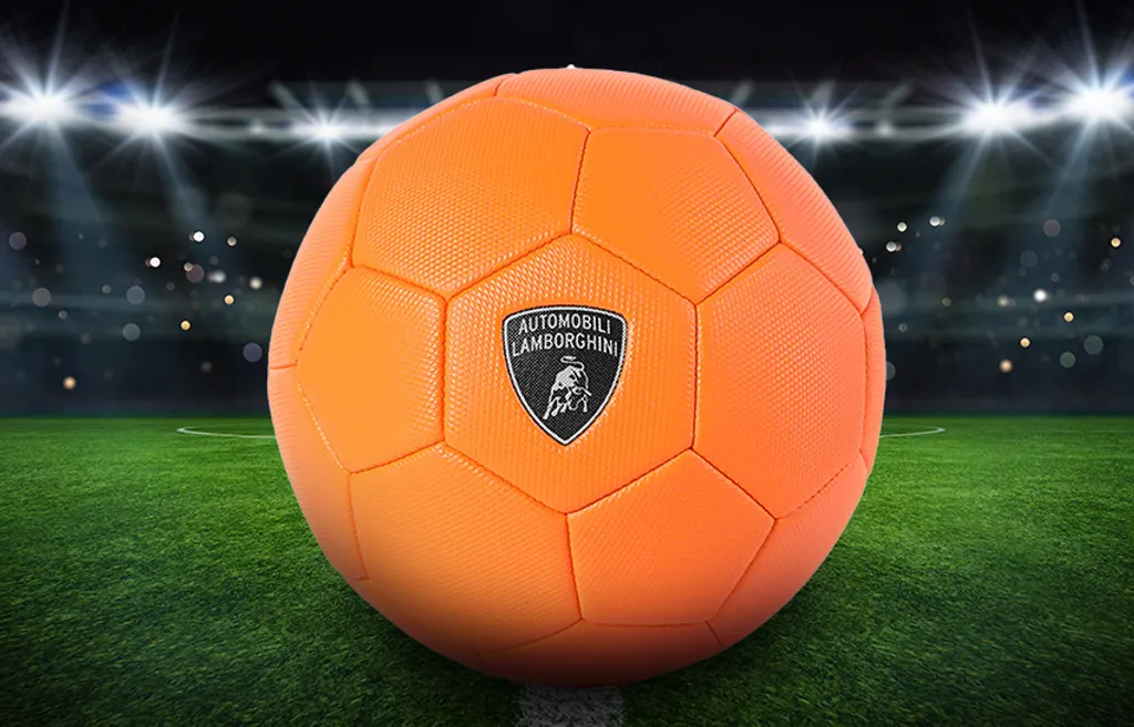 Fotbalový míč Lamborghini oranžový velikost 3 LFB661-3