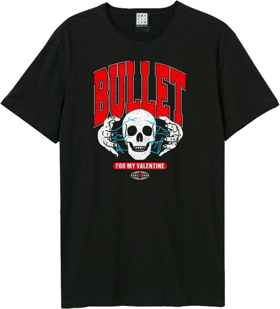Amplified - "Electric Skull" T-Shirt für Herren/Damen Uni GD4036 (S) (Schwarz)