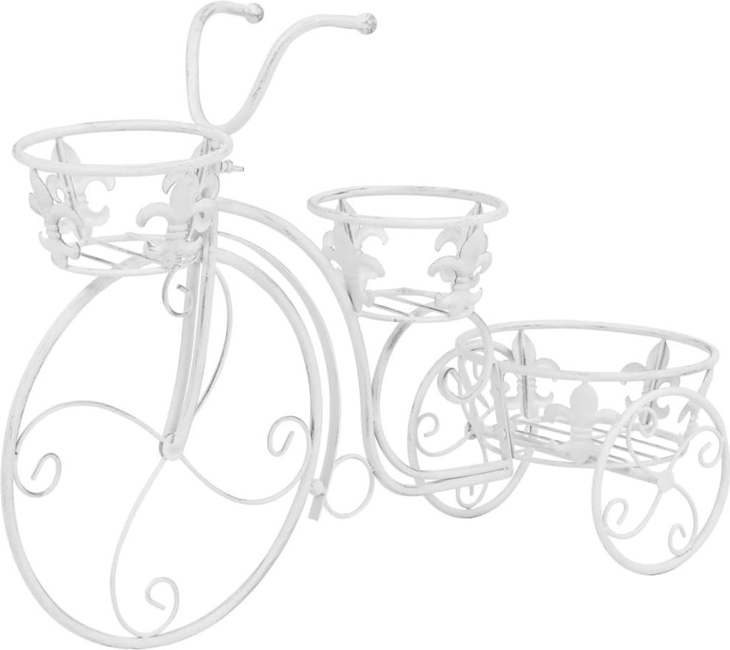 vidaXL Kvetinové schody tvar bicykel Vintage štýl kov Obrázok produktu 
