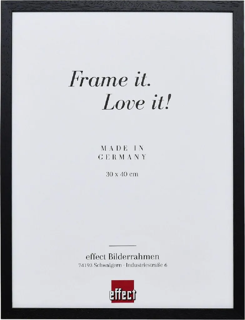 Cornice Regalo 35x50 Legno Nero Effect Profil 2330 Antiriflesso